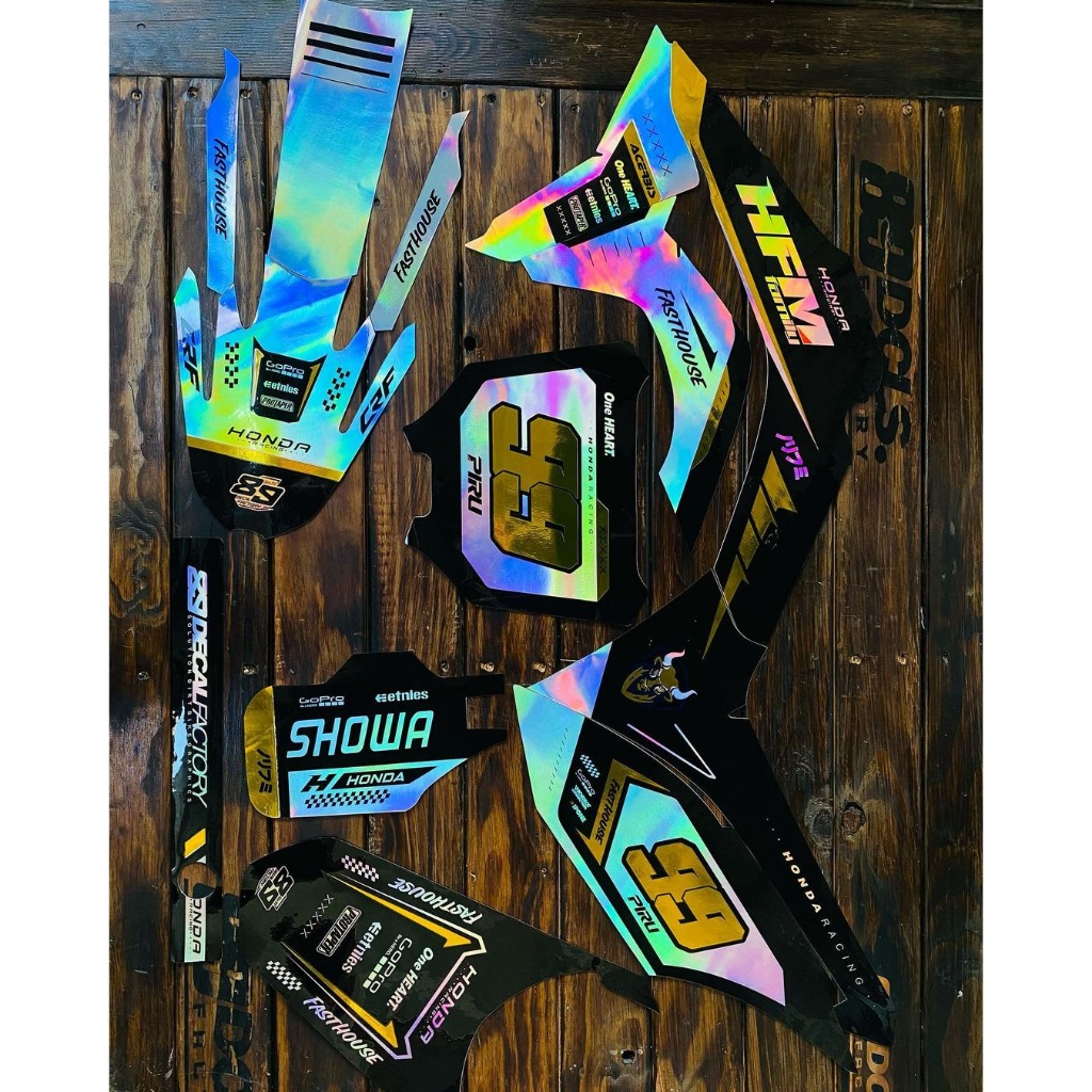 DECAL STICKER HOLOGRAM FULL MOTOR CRF 150L / DECAL CRF 150L HOLOGRAM CUSTOM DESAIN