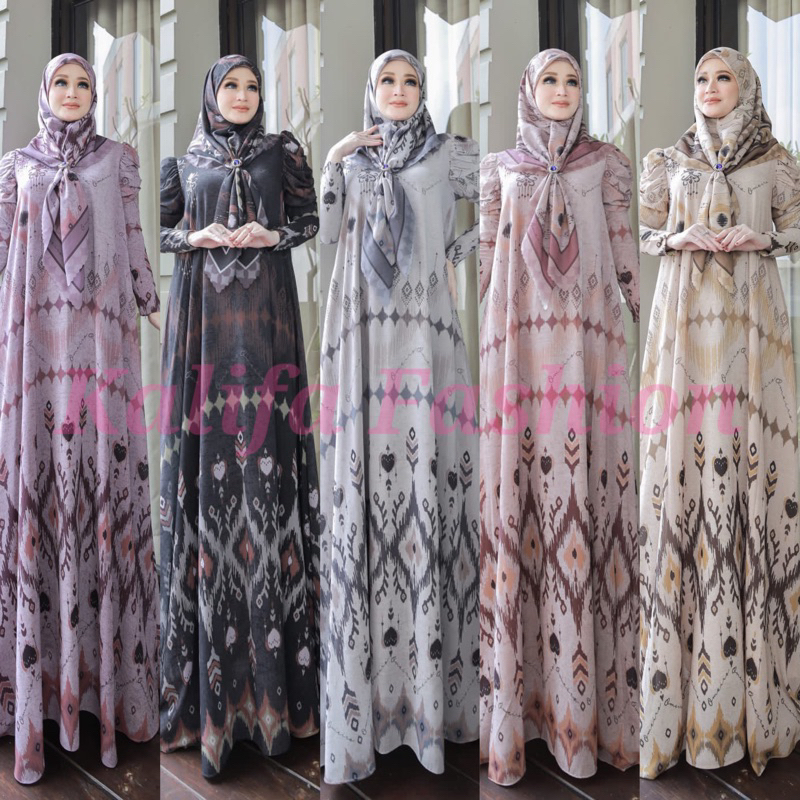 ETNIKA SERIES BY OMEIRO ADDICT / GAMIS SET SCARF / DRESS PESTA / GAMIS SYARI MEWAH / GAMIS SET OMEIR