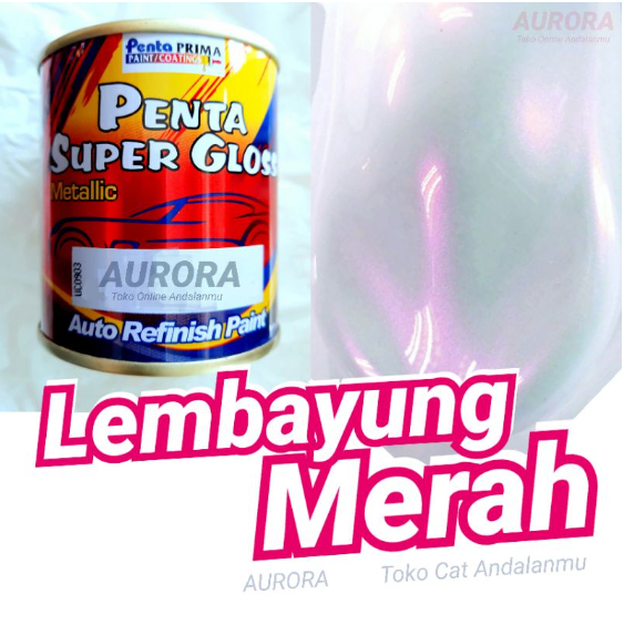 Cat Lembayung Merah Penta Super Gloss Pearl Red Mutiara Cet Mobil dan Motor Kualitas Terbaik