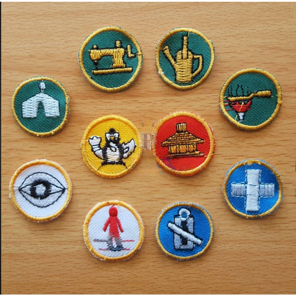 (100biji) TKK Bordir Pramuka 10 wajib Siaga Penggalang Penegak