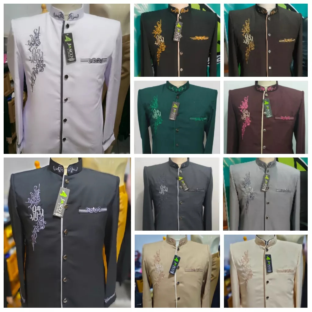 Jasko Tasik Jasko Motif Bordir MJD Jas Koko Premium Busana Muslim Pria