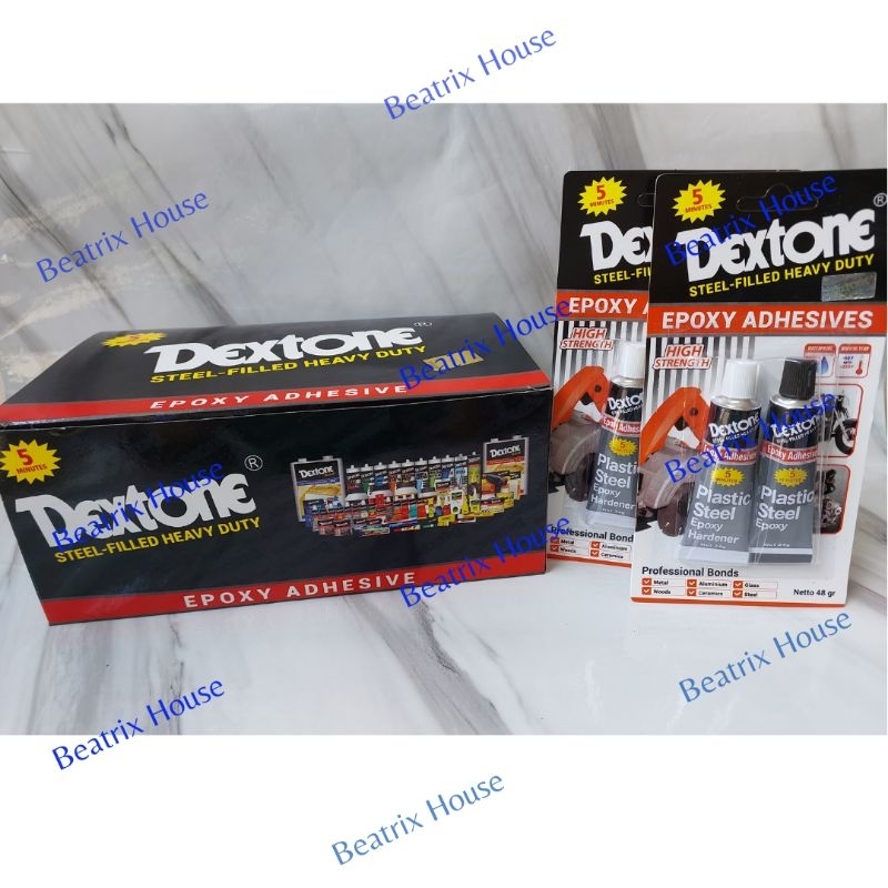 

Lem Dextone 5menit Lem besi logam Plastik 48gr