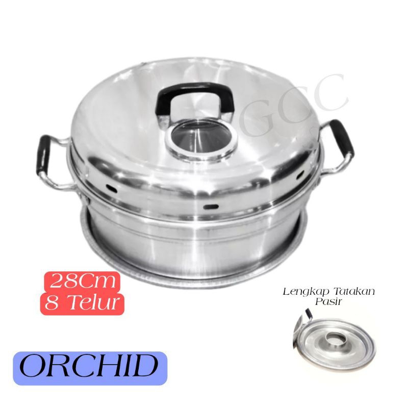Baking Pan Set ORCHID 7Telur Dan 8Telur Alat Oven Panggangan Kue Bolu Loyang Kue Lengkap Tatakan