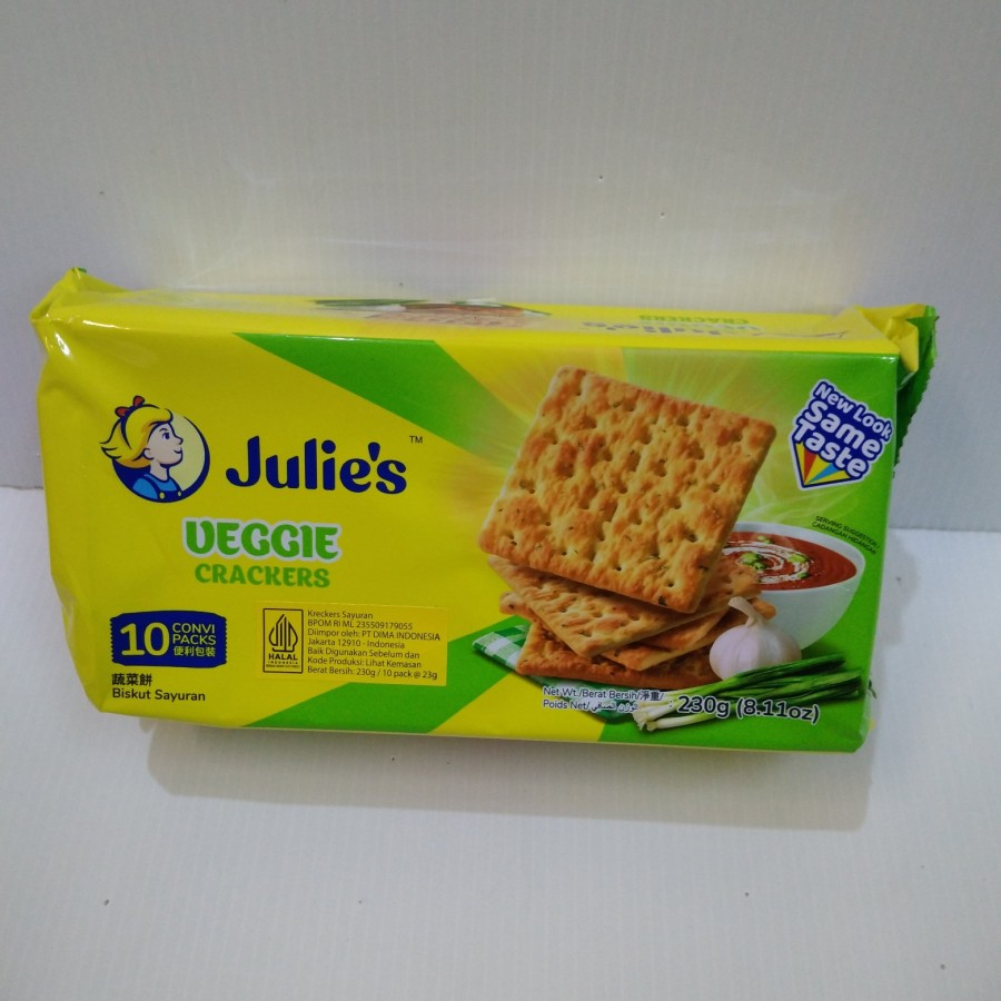 

Biskuit Julie's Veggie Crackers 230 gr