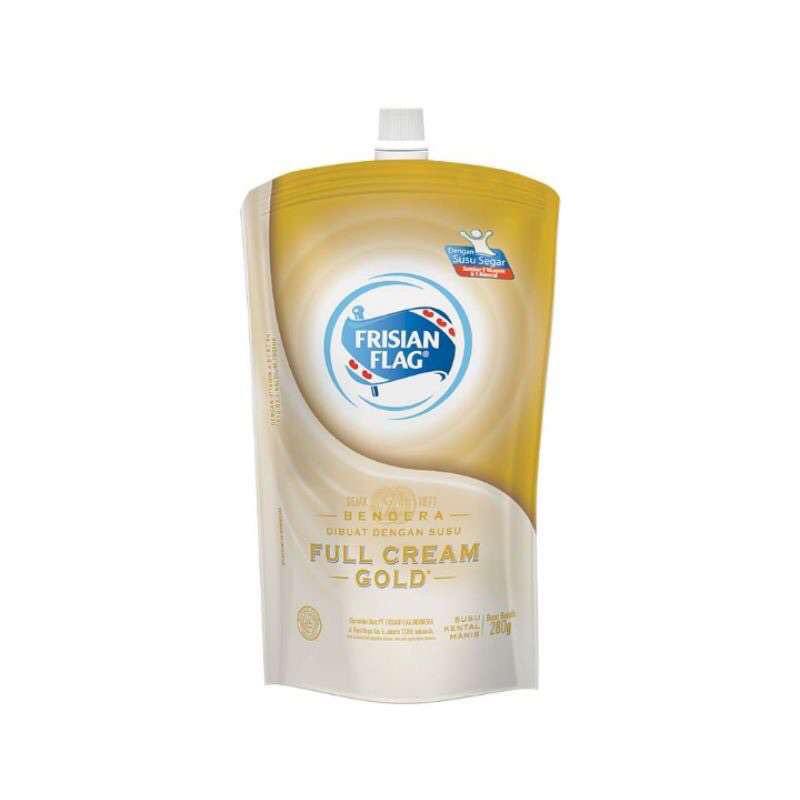 

Frisian Flag Bendera Kental Manis Full Cream Gold Pouch 280g BUNDLE 2pc