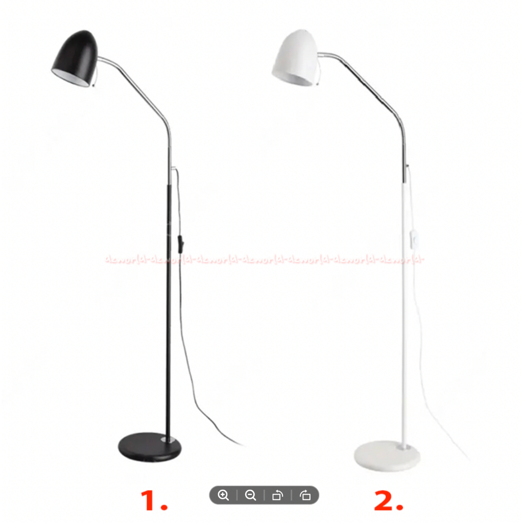 Eglo Lampu Lantai Seri Lara Black White Light Desain Simpel Lampu Dekorasi Sudut Ruang Baca Kerja Mo