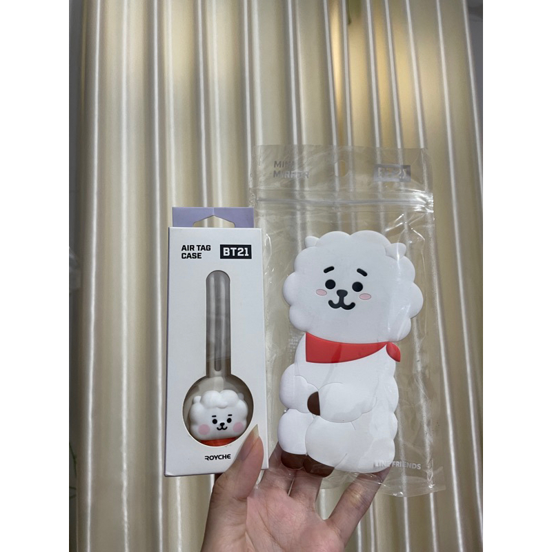 Official BT21 RJ Mirror & RJ Air Tag Case (Bundle, dapat dua2nya)