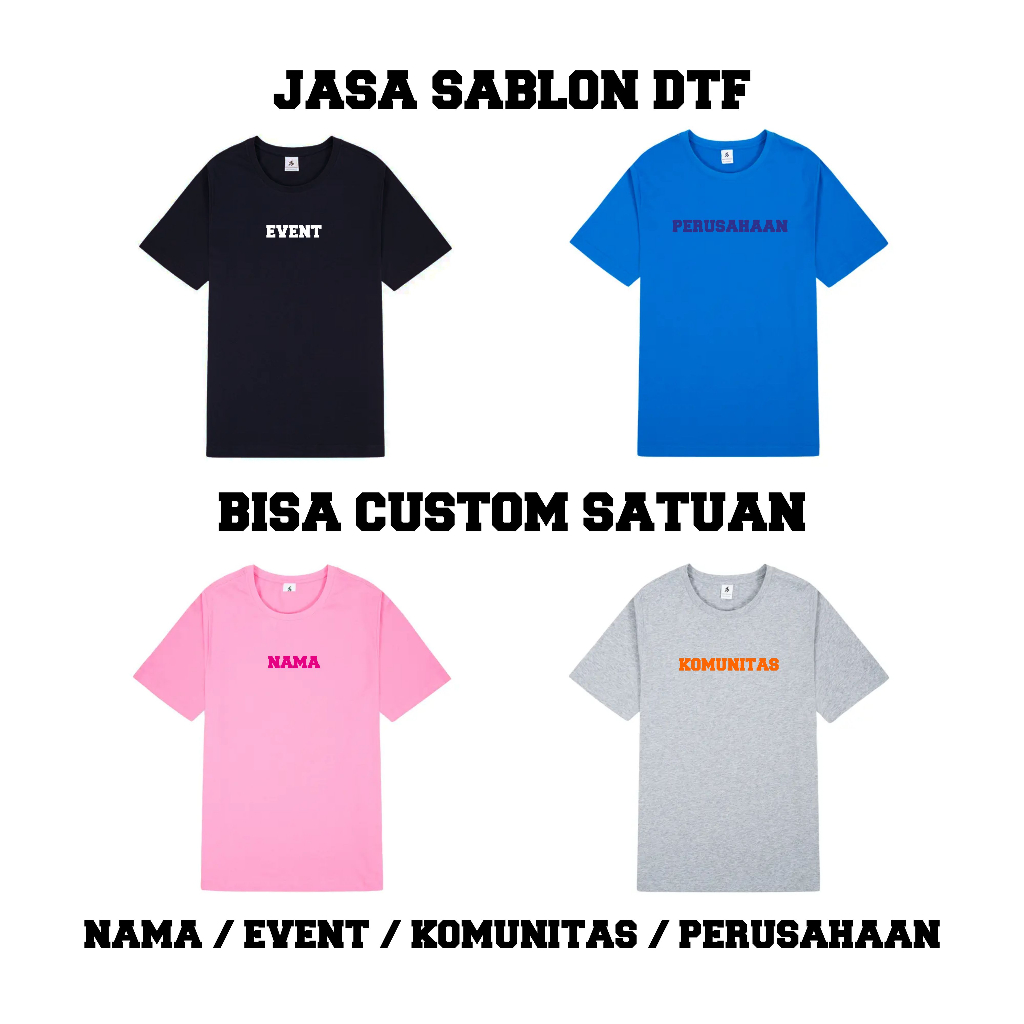 Leaders - Sablon DTF Custom Satuan