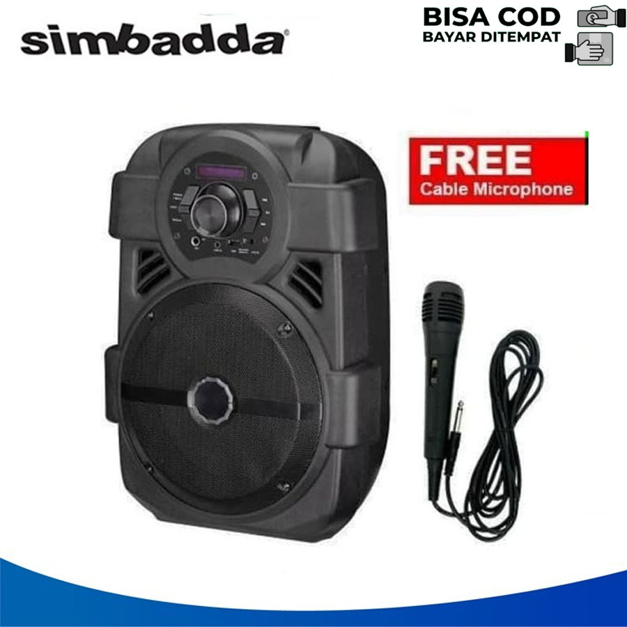Speaker SimbaddaCST 808N Speaker meeting Portable Free Mic Karaoke