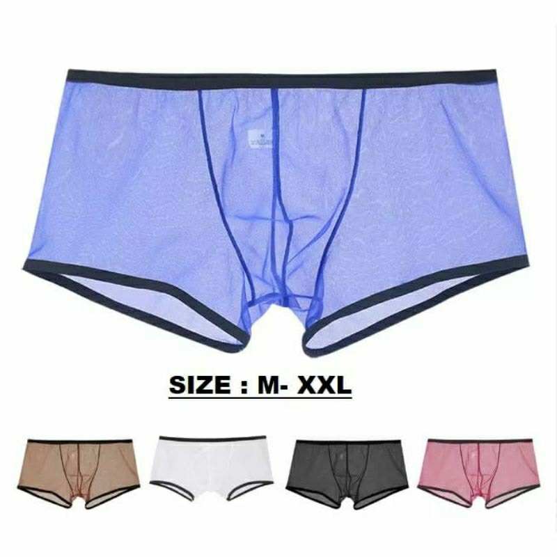 Celana Boxer Pria Transparan VPO