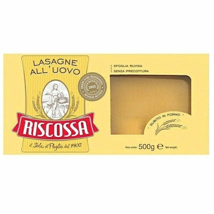 

RICOSSA Lasagne All'Uovo Lasagna Egg Pasta 500g