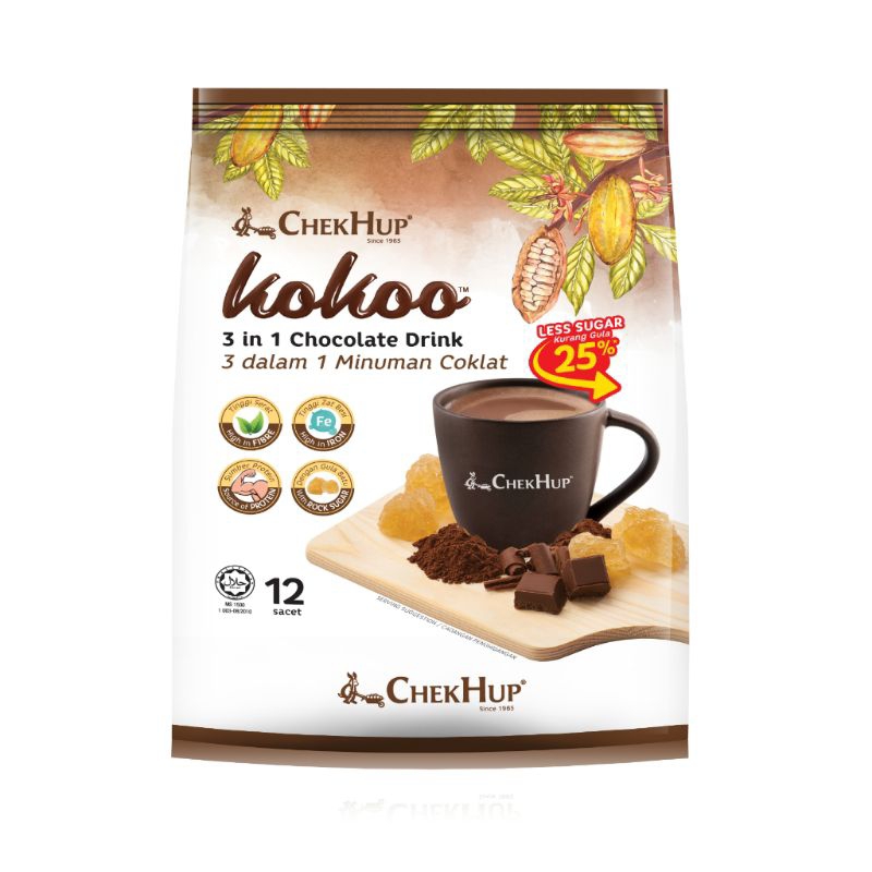 

CHEK HUP Kokoo 3 in 1 Chocolate Drink Malaysia (12 sachet)
