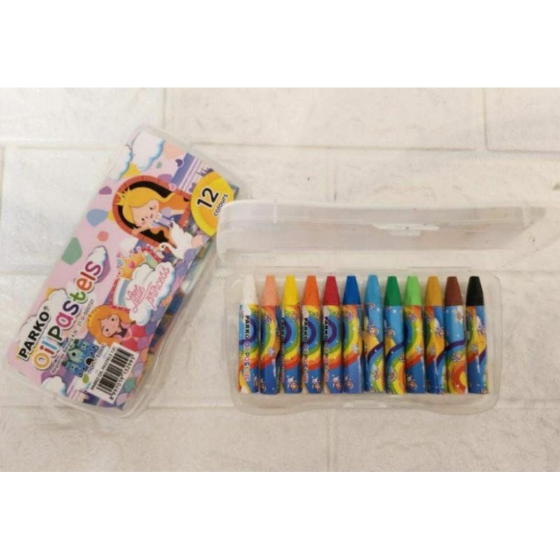 

Krayon Murah PARKO Oil Pastel Crayon 12 Color / Warna