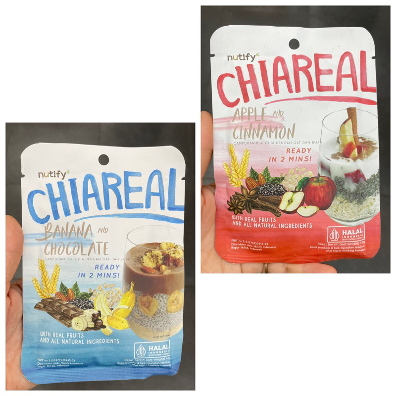 

Chiareal Overnight Oats Sereal Biji Chia Oat Buah NUTIFY