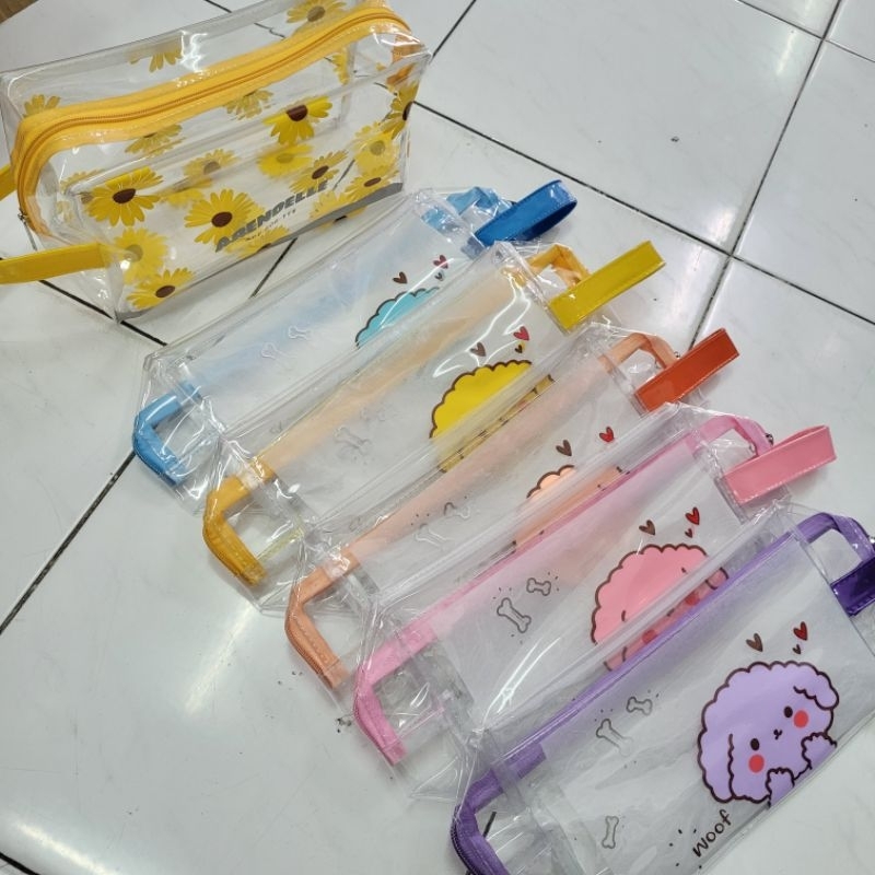 Pouch Mika Aneka motif pouch makeup Tempat aksesoris pouch serbaguna plastik