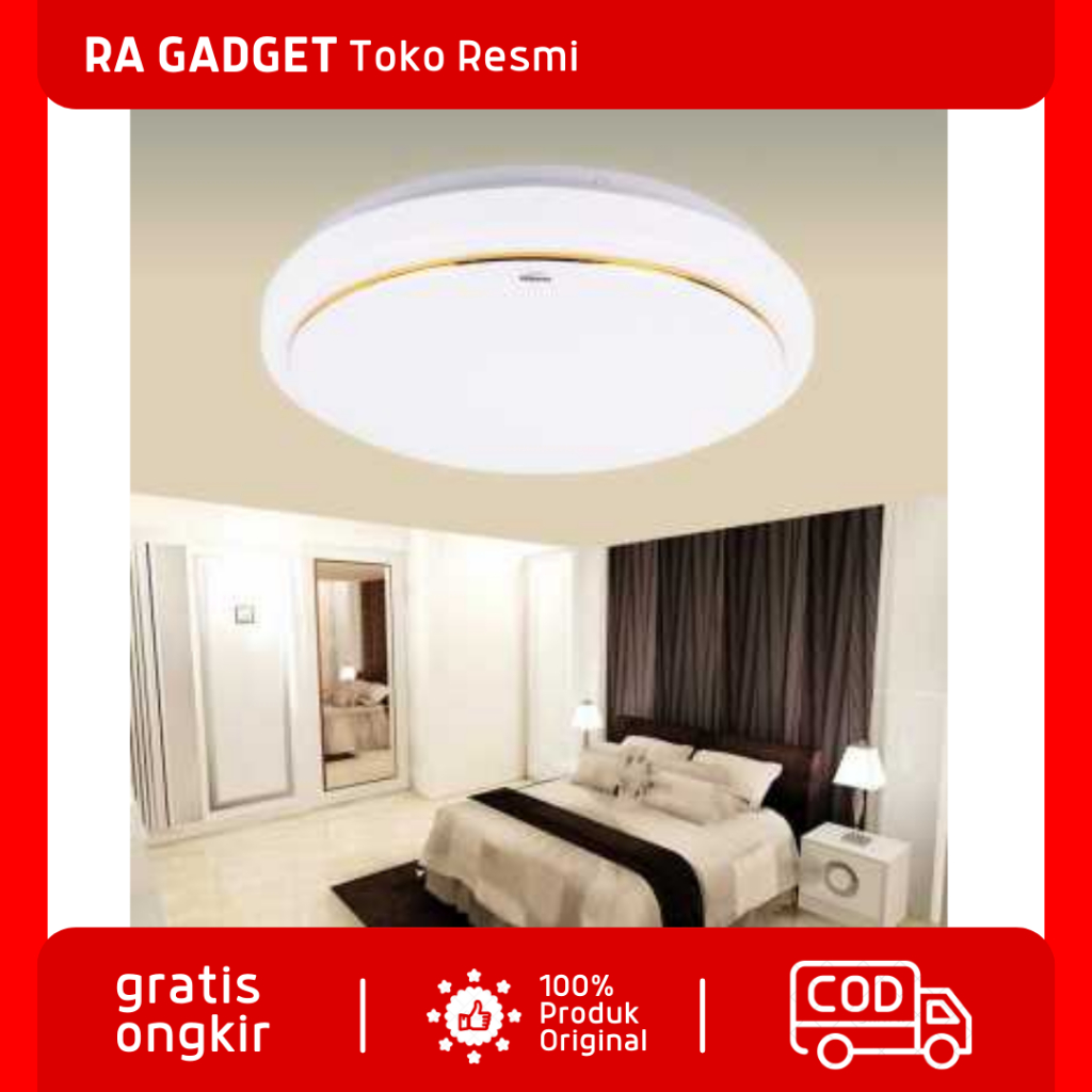 Lampu Plafon LED Modern Ceiling Light Cool White 24W/25cm / Lampu LED Plafon Plavon Plapon Plafond R
