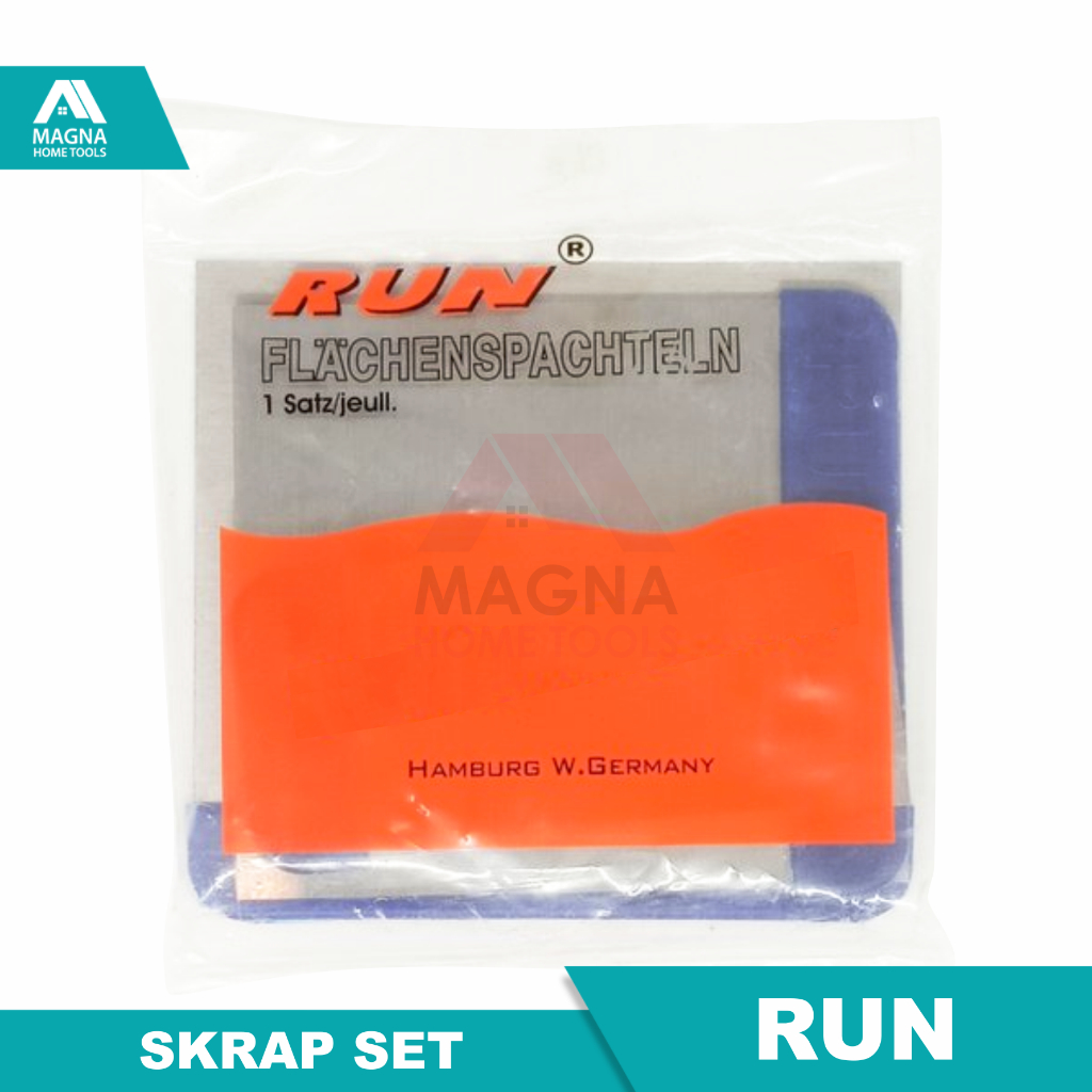 SKRAP PLAMIR/DEMPUL TEMBOK/DINDING/PLAFON SET RUN