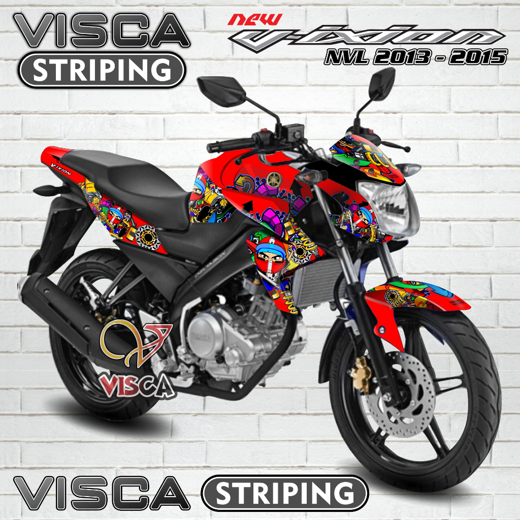 Decal Vixion NVL - Stiker Vixion NVL - Dekal Vixion NVL Full Body - Striping Vixion NVL Variasi - De