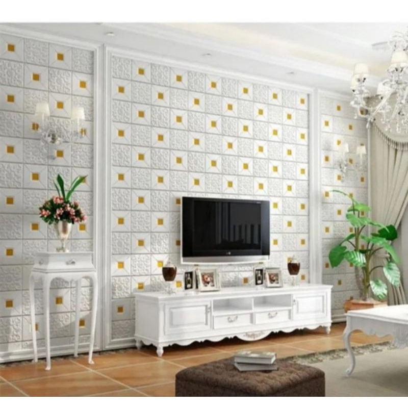 Wallpaper Dinding Foam Batik 70cmx 70cm varian Warna 3d wallsticker foam bata 3d 70cmx77cm / wallpap