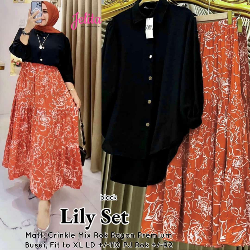 Lily Set Rok Crinkle Jumbo Ld 110