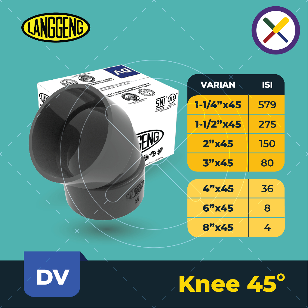 Knee45 DV (per dus)