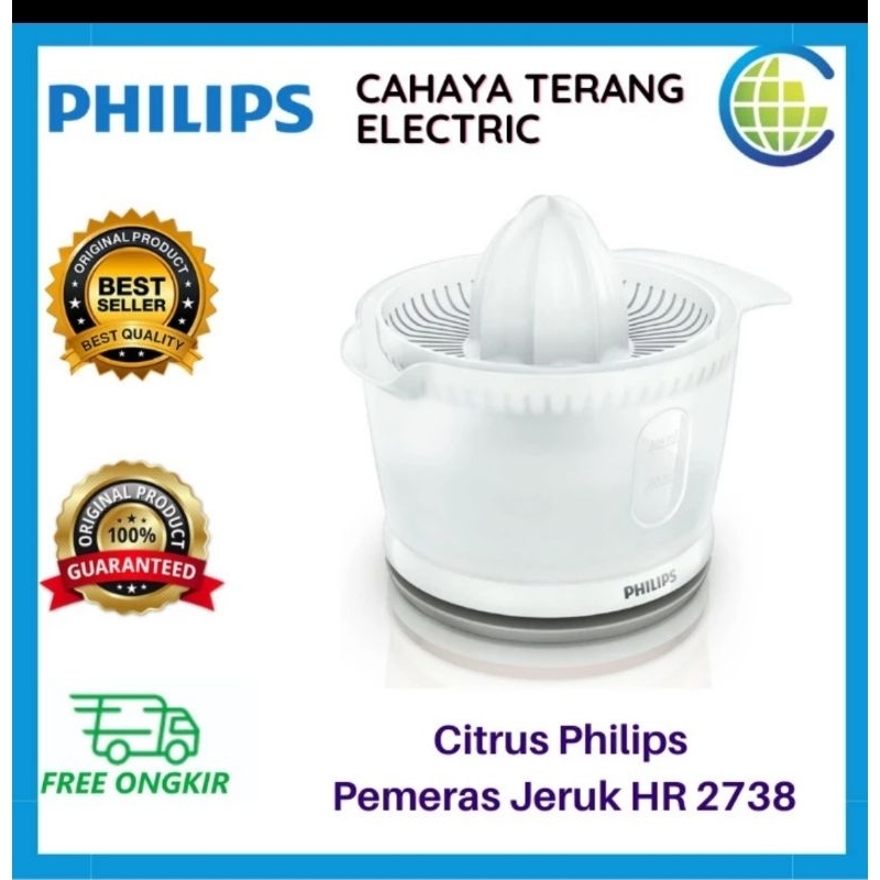 Philips Citrus Press HR2738 Pemeras Alat Peras Perasan Jeruk HR 2738