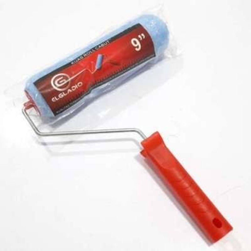 TERMURAH Kuas Roll 9Inch / Paint Roller / Kuas Cat Tembok Busa &amp; Bulu