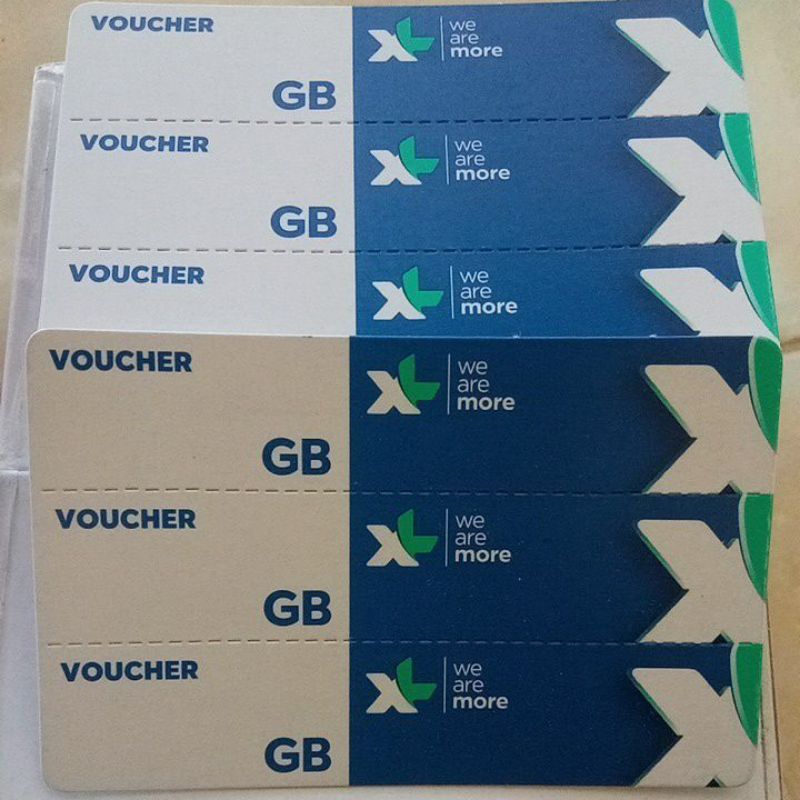 

Voucher XL kosong 3in1,isi 1 box 300sn