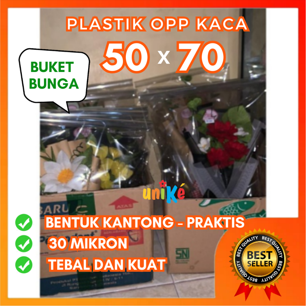 

KANTONG PLASTIK 50x70cm PARSEL OPP BENING Packing Souvenir Goodie bag Ultah anak
