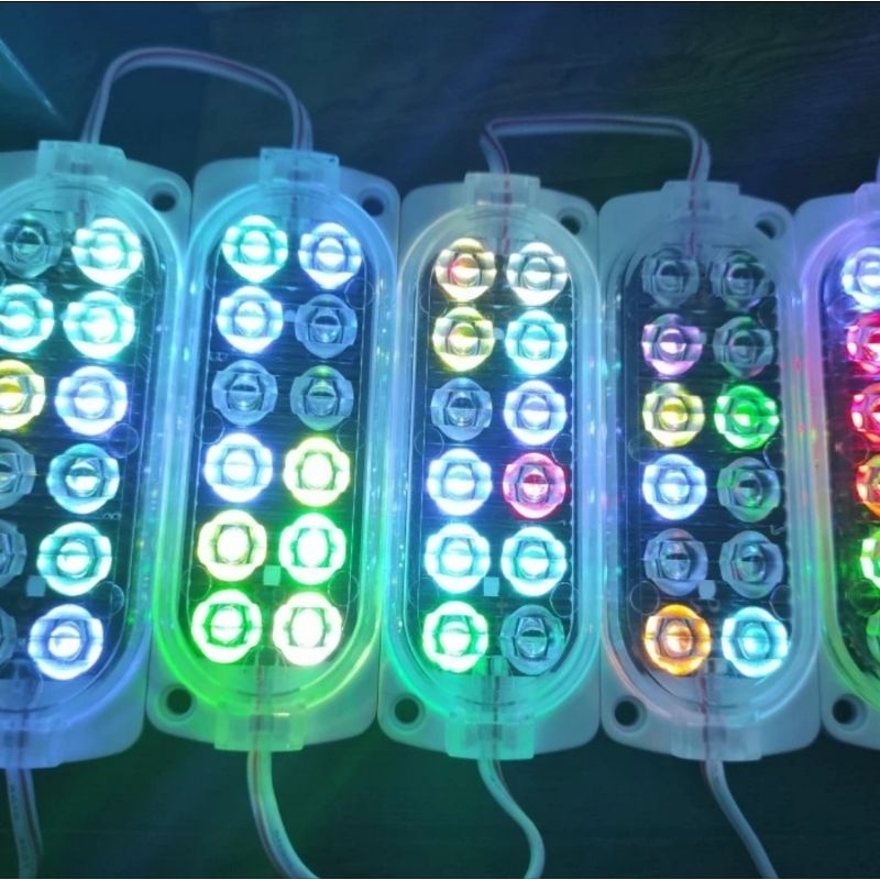 LAMPU LED MODUL 12 LED RGB DC 12V