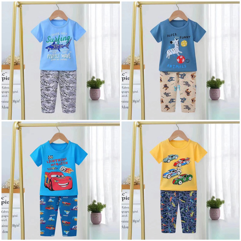 Piyama Anak New Ku Bao Lengan Pendek Boy 2