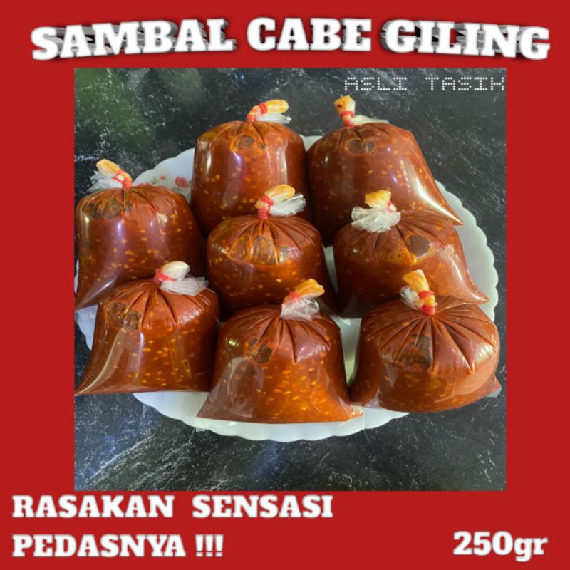 

SAMBAL CABE GILING SUPER PEDAS ASLI KHAS TASIK NO.1