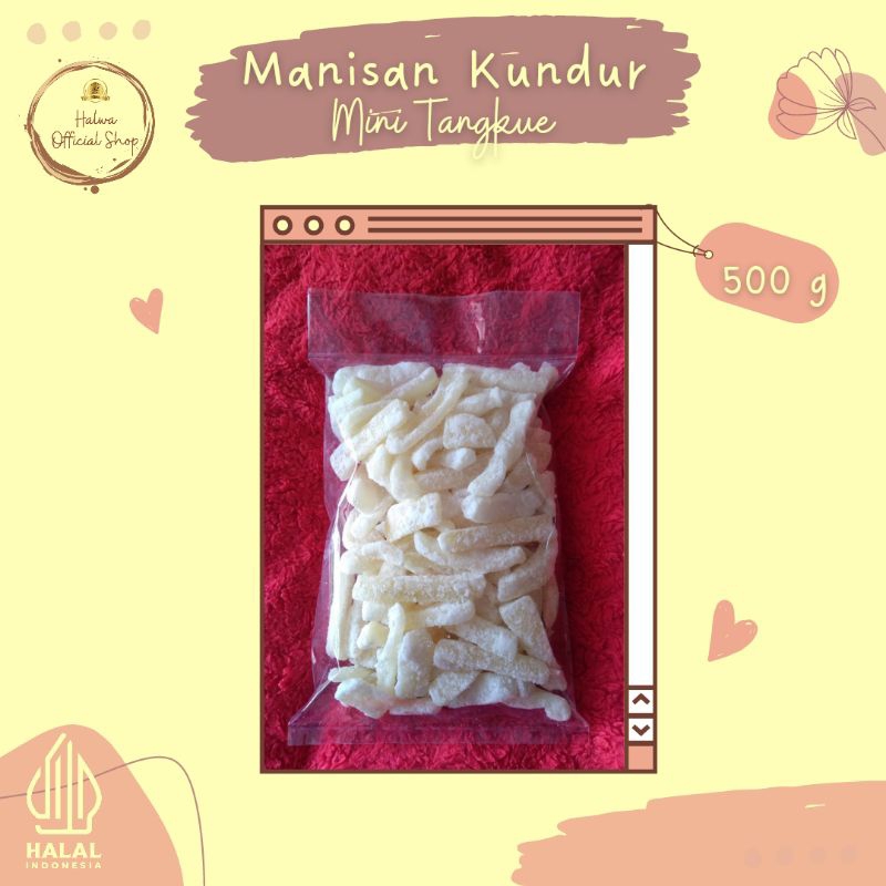 

[500 gram]Tangkwe/tangkue (Manisan kundur/baligo/beligo/bligo/winter melon) kundur manis/gula kundur