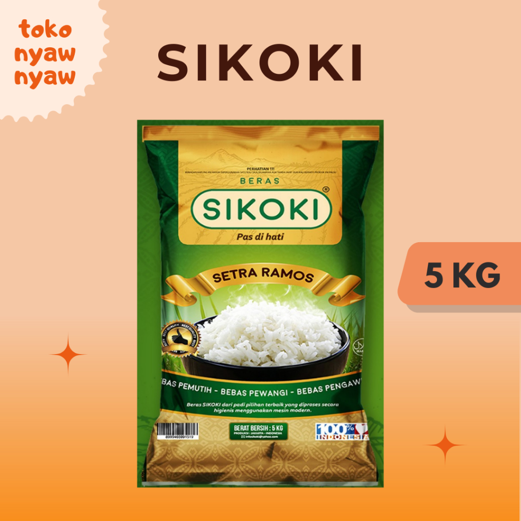 

Beras Sikoki 5kg (murah, pulen, putih, ramos, promo, kepala, bkn bmw)