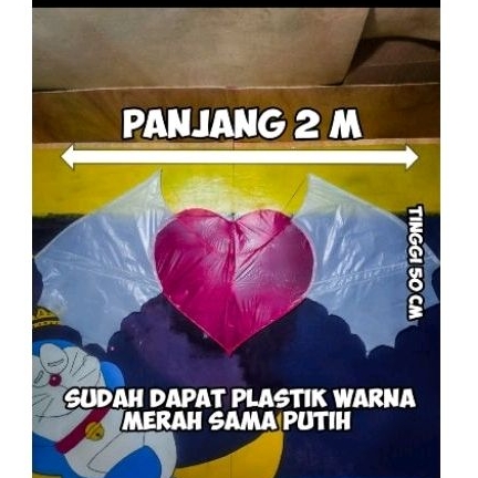 layangan love bersayap ukuran 2 meter kerangka siap rakit sudah ada plastik,benag dan tutorial