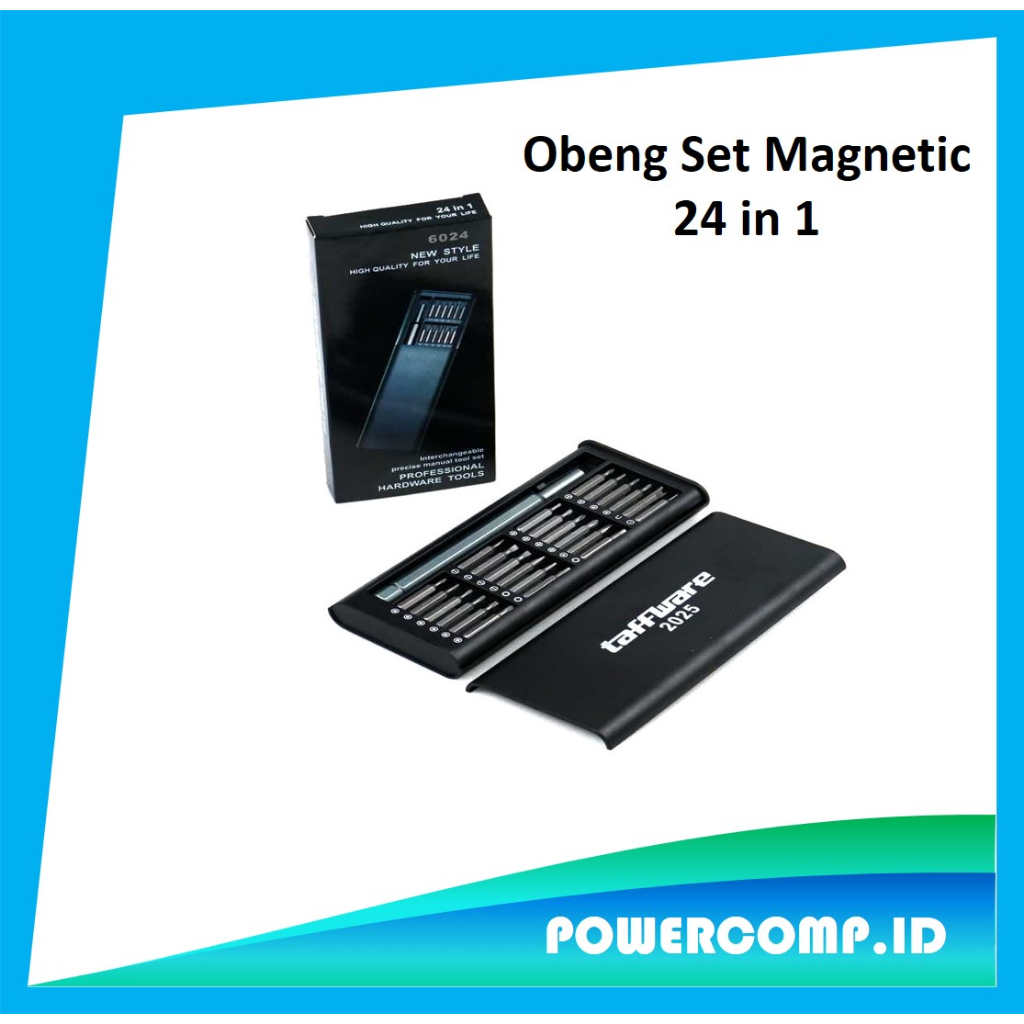 Obeng Magnet Full Set Lengkap? Obeng Servis Hp? Obeng Set Reparasi Laptop? Obeng Reparasi Smartphone Torx Set 24 in 1 - Obeng Magnetik 24 In 1 Multifungsi?