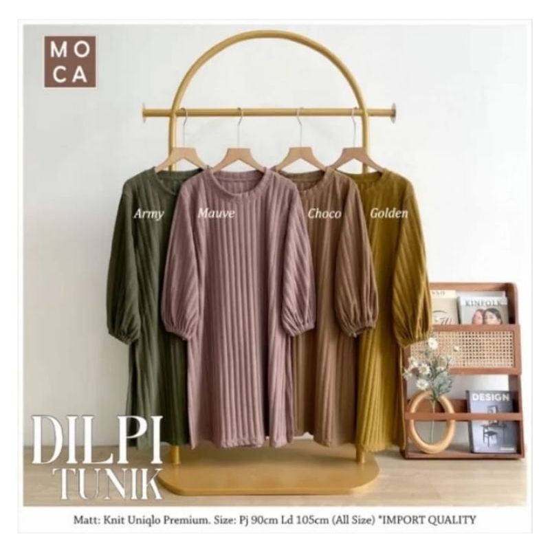 ECER/GROSIR TUNIK KNIT BELLA KNIT HORNET LD115 (HARGA GROSIR BELI 2)