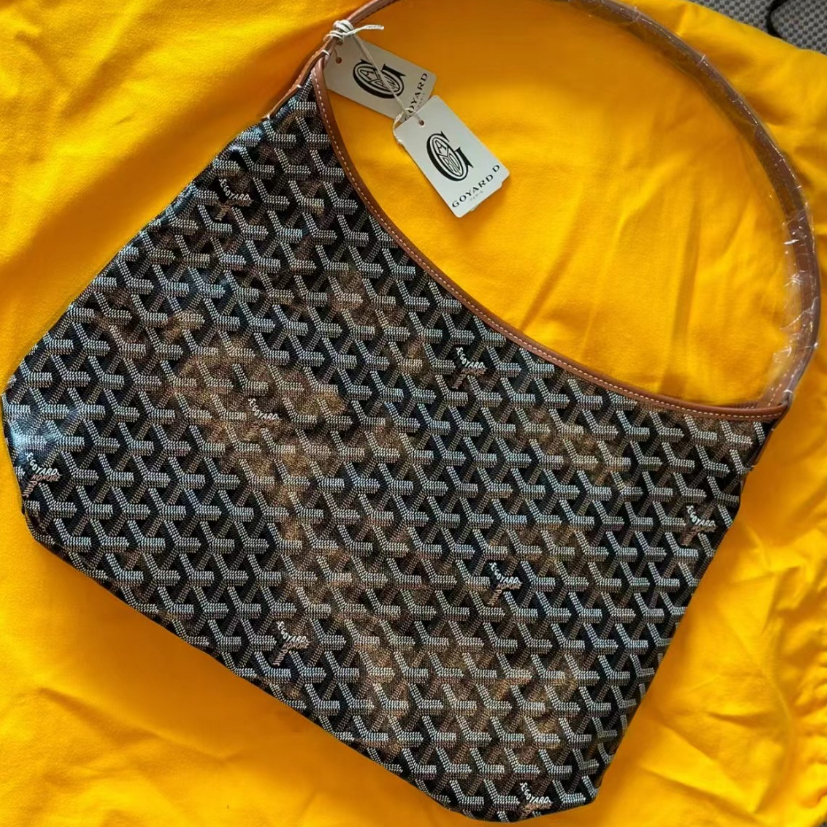 Goyard Hobo tas bahu wanita dengan kapasitas besar yang dapat digunakan sebagai tas diaper.