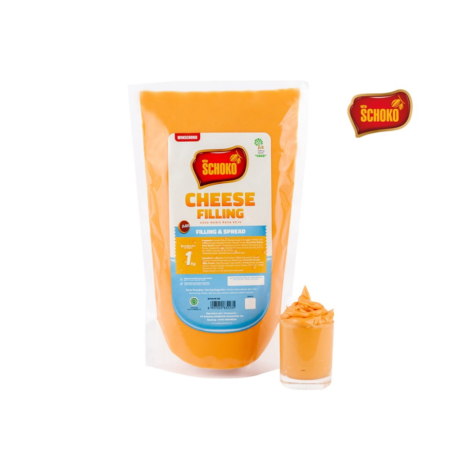 

Schoko Filling CHEESE 500gr Selai Oles Roti Rasa KEJU Saus Toping