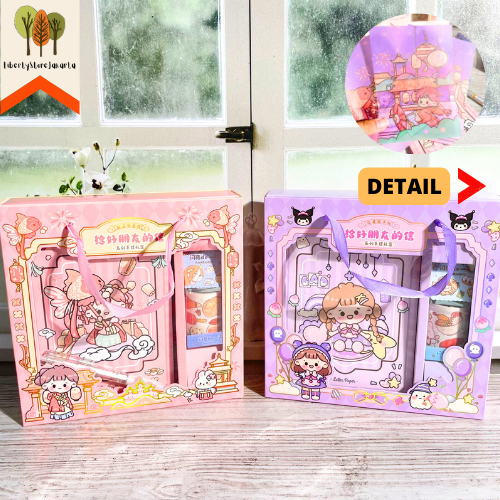 

Sticker Box Cewe JBE-17 Notebook Pembatas Buku Pen Potong Sticker Scrapbook Journaling Souvenir Alat Tulis Kantor Sekolah Ready COD