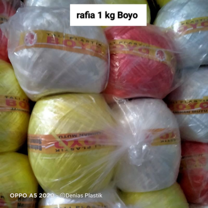 Tali Rafia Warna Warni Cap Boyo 1kg