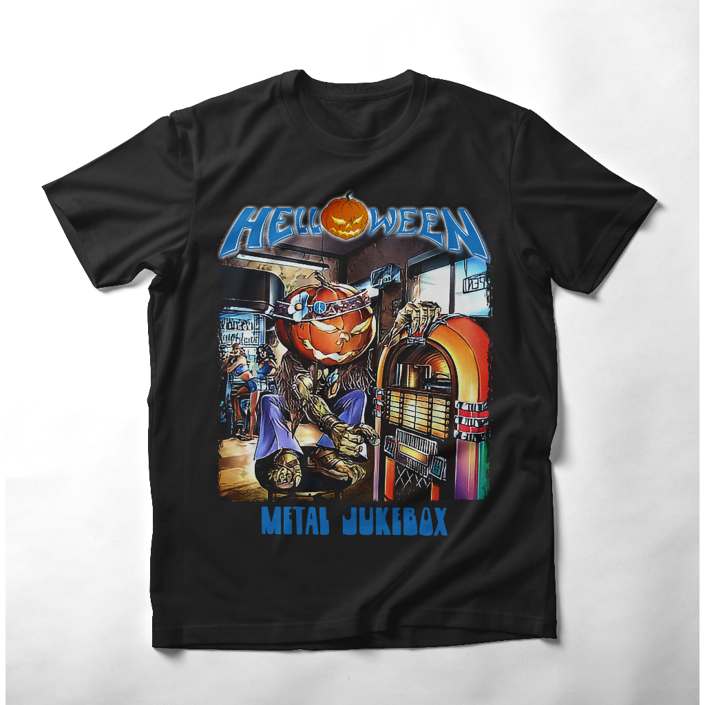 Kaos distro HELLOWEEN - METAL JUKEBOX Kaos band bahan catton combad 24s