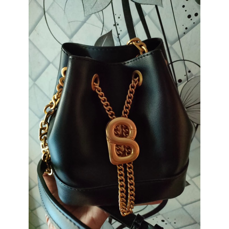 Myra bag black Prelove buttonscarves