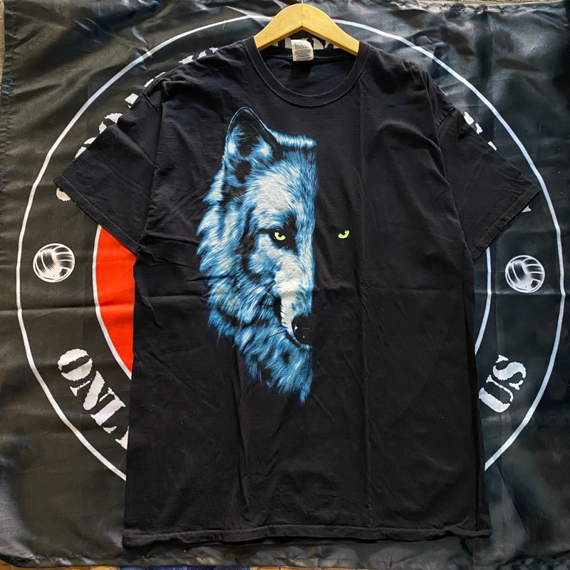 Tshirt Fruit of the loom serigala (kaos fotl)