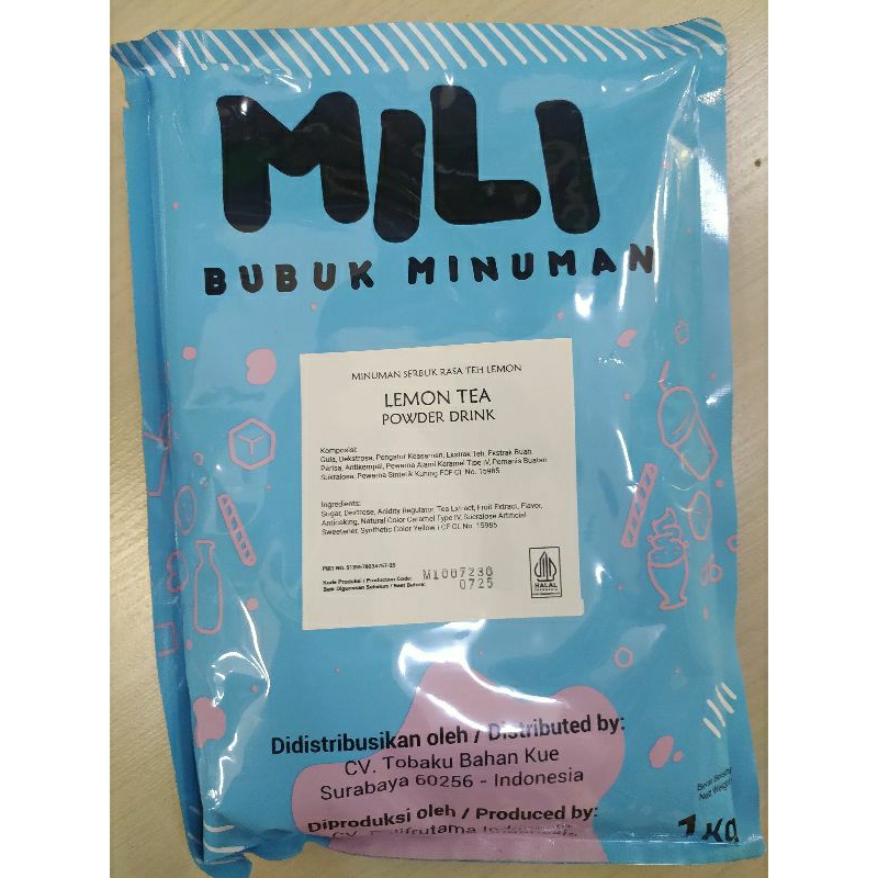 

Bubuk minuman rasa lemon tea 1kg kualitas super