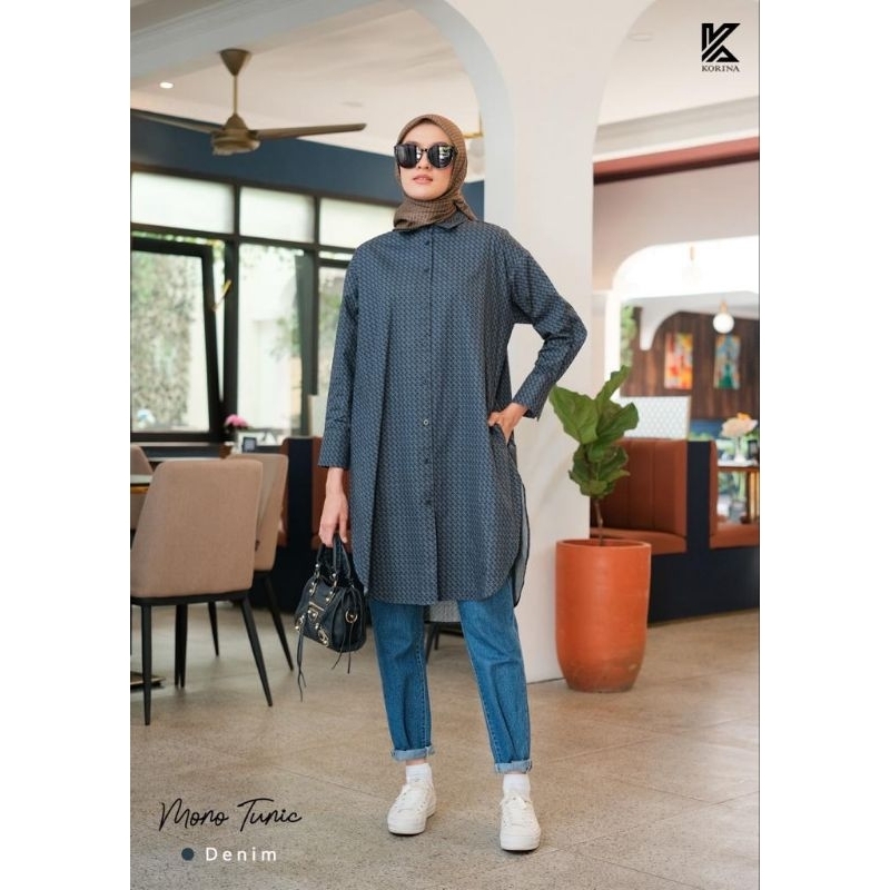 [NEW] READY KORINA Mono Oversize tunic || Korina tunik || Midi dress