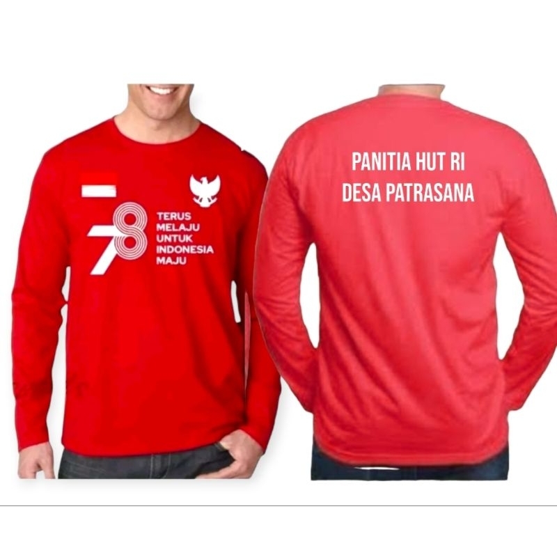 KAOS HUT RI LENGAN PANJANG KOSTUM Tulisan panitia hut ri desa patrasana