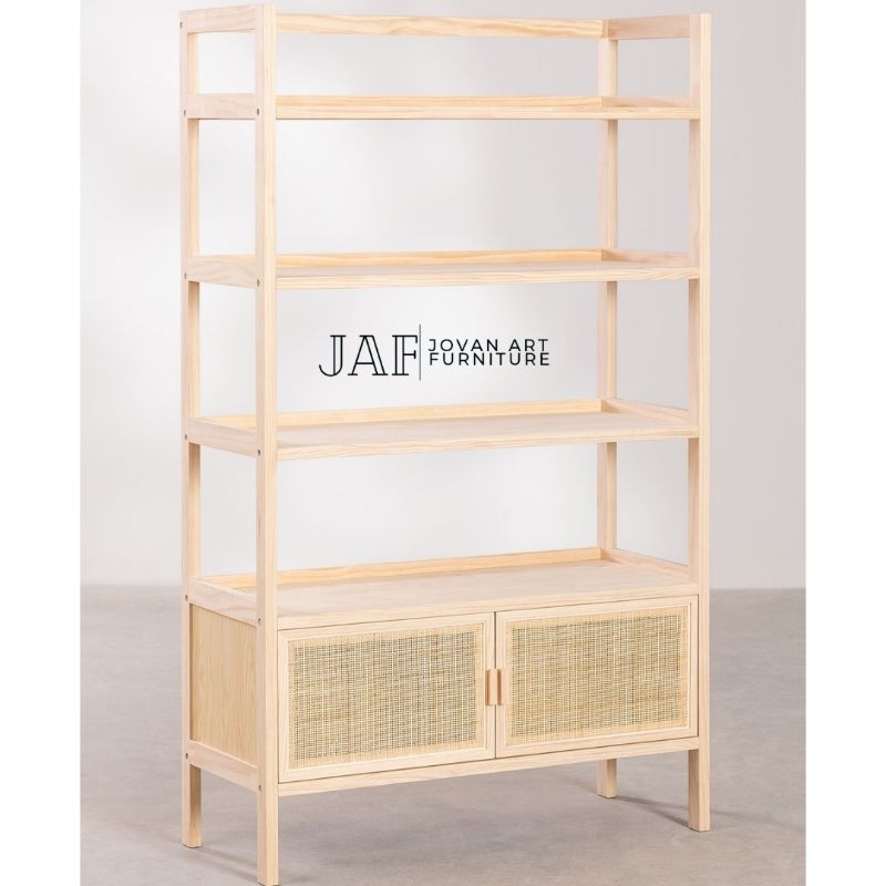 Rak Minimalis Serbaguna Kayu Jati - Jovan Art Furniture