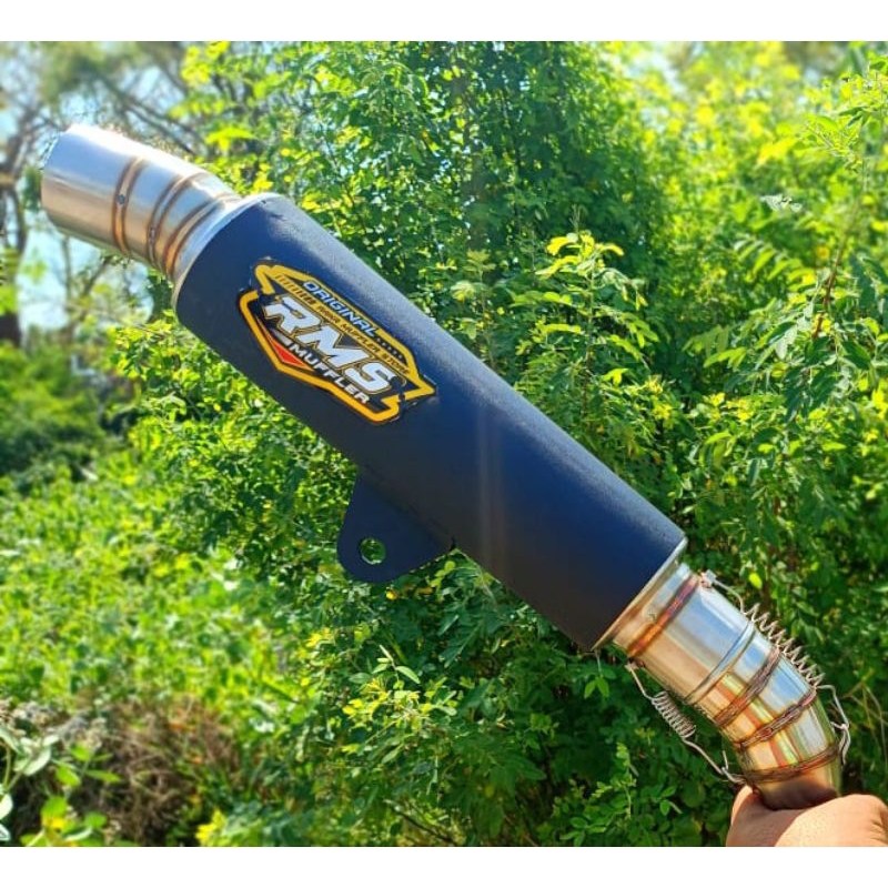 slincer knalpot RMS samlong black hitam for mio scopy beat mio.