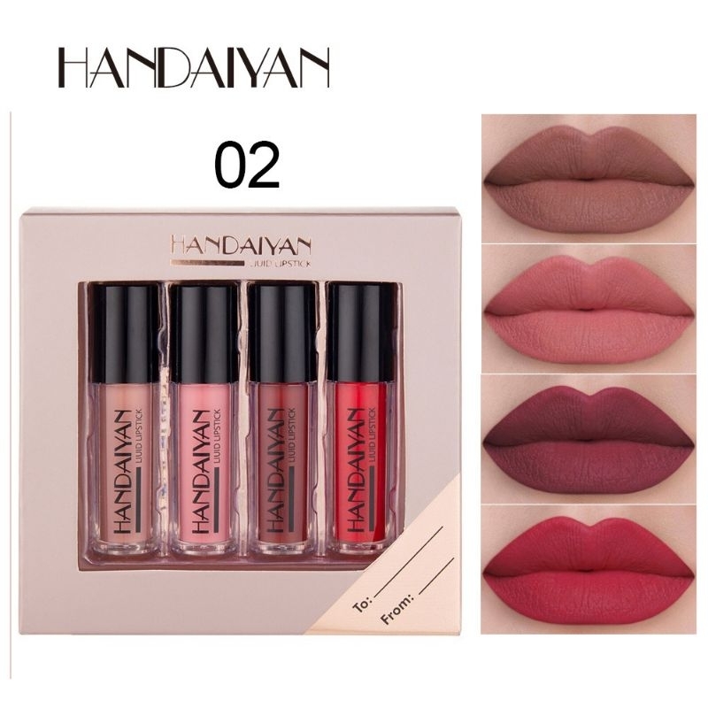 Handaiyan Lipstick LipMatte 1 set isi 4